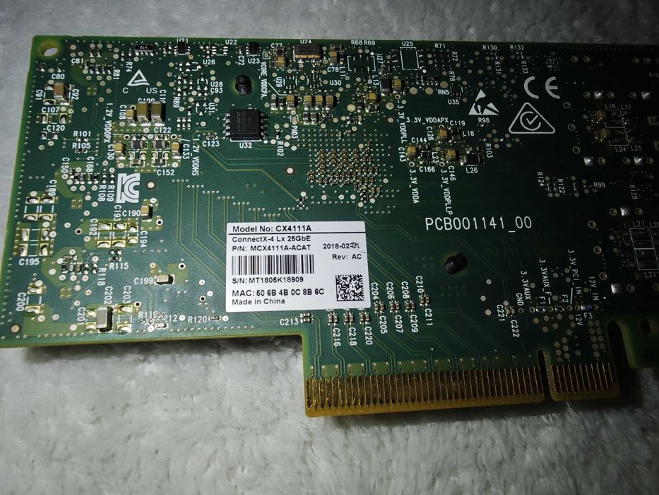 Placa retea Mellanox MCX4111A-ACAT ConnectX-4 Lx 25 Gbps