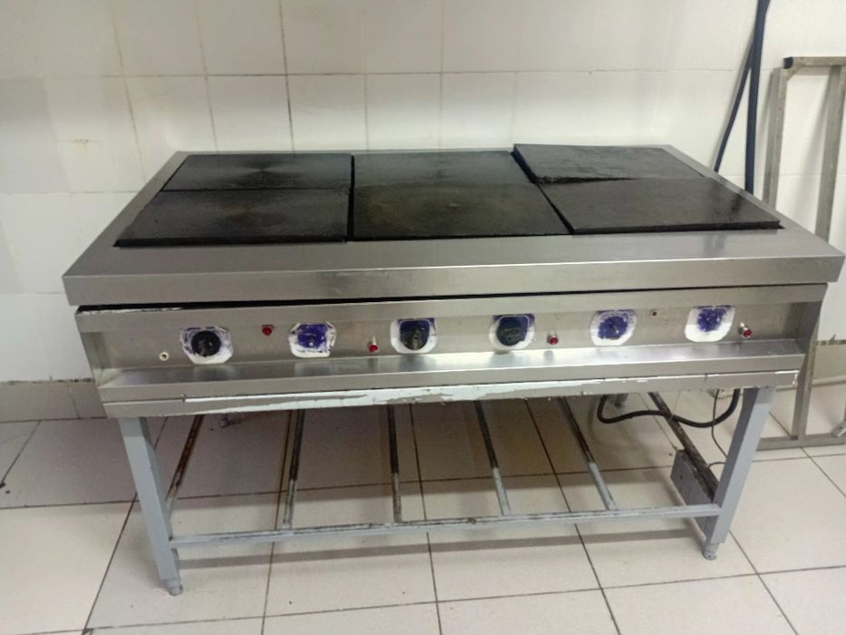 Плита промышленная ABAT,зонт вытяжной,мойка