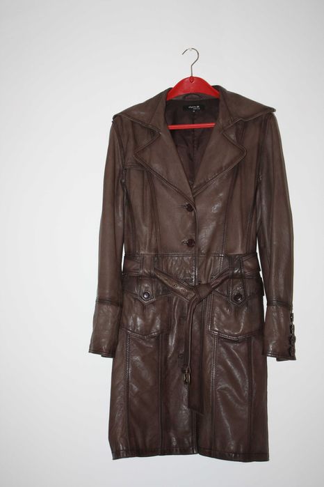 Кожено дамско манто 100% естествена кожа