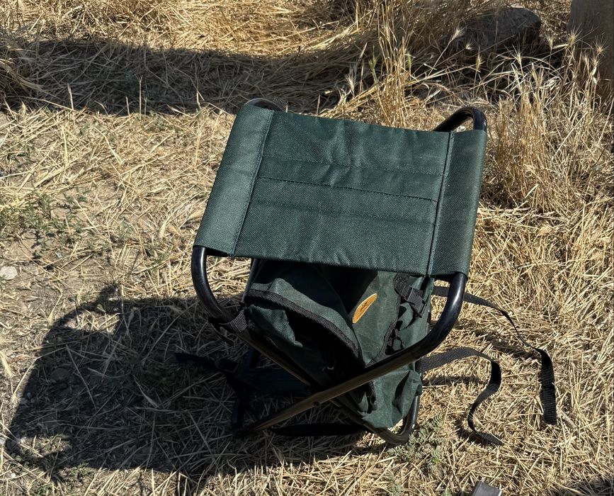 Scaun pliant cu rucsac si sezlong pt pescuit, ca noi