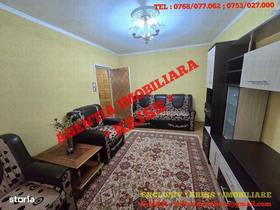 OFERTĂ! AP.  2 Camere GĂVANA 2 Semidecomandat Etaj 1 Liber Mob. Utilat