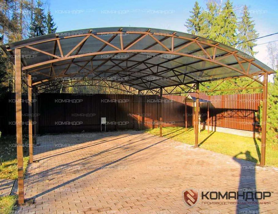 Сотовый поликарбонат Woggel бронза 10мм, в рассрочку и с монтажом!