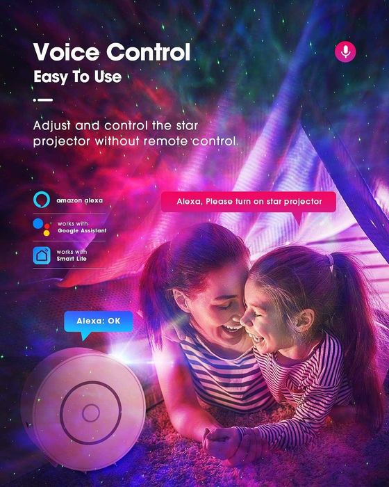 НОВ SUPPOU LED WiFi Galaxy проектор, интелигентна нощен проектор