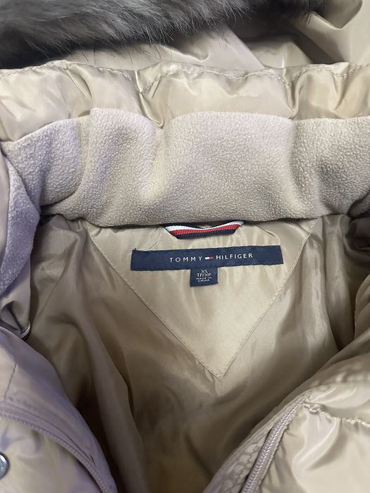 Geaca iarna Tommy Hilfiger bej Xs