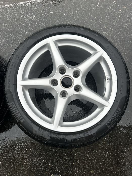 Roti iarna porsche in doua latimi BBS 5 spite