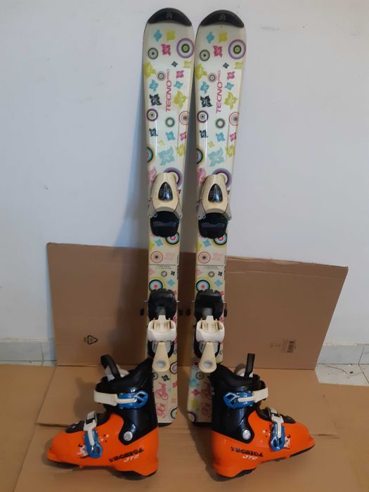 Schiuri copii 90 cm pentru fete set schi cu clapari ca noi buy-back