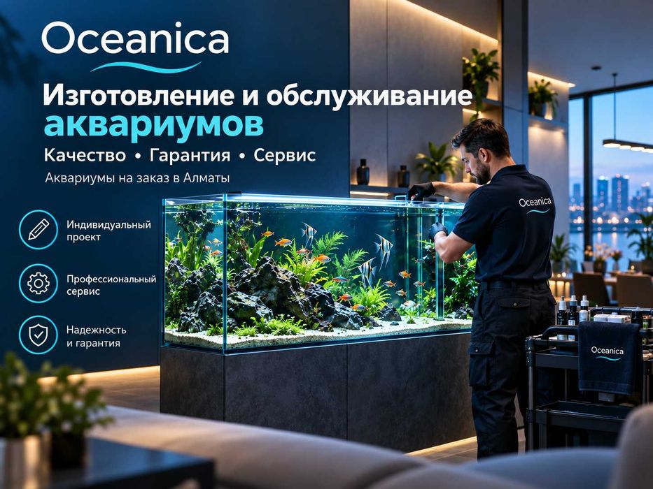 производство и обслуживание аквариумов