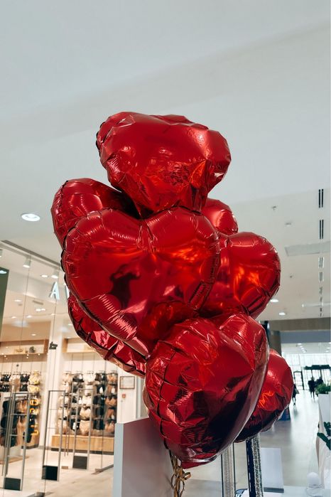 Шарики сердце гелевые 9 шт