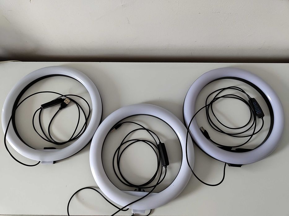Pachet 3 lumini LED ringlight 46CM - 3 la pret de 2!