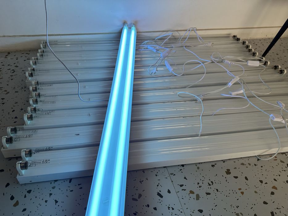 Кварцевая бактерицидная лампа двойная 120 см