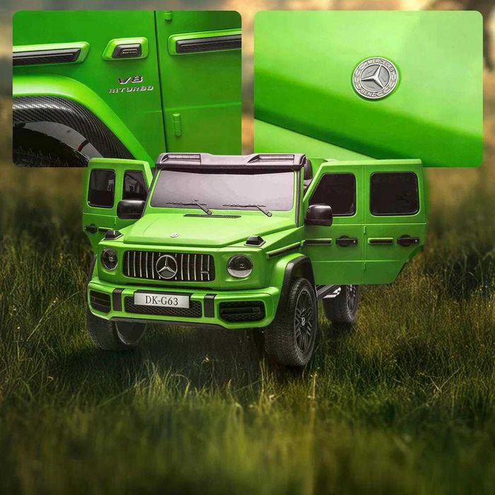 Masinuta electrica pt. 2 copii Mercedes G63, 4x 200W, 24V-14Ah Green