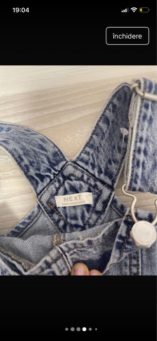 Salopeta jeans Next fetite