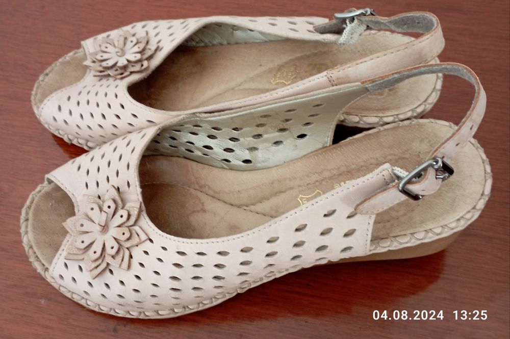 Sandale damă Rieker piele bej 37