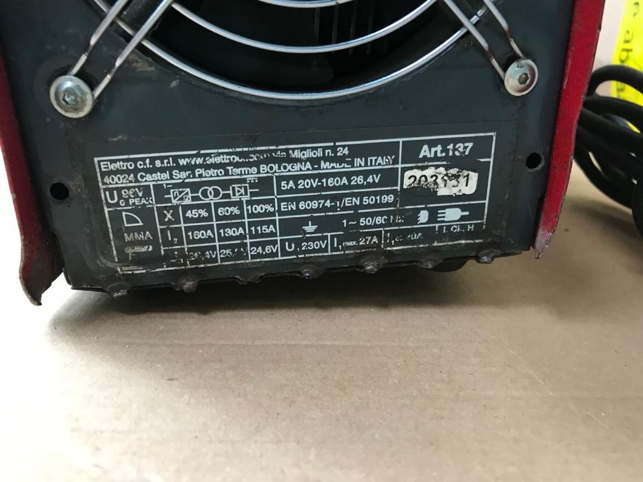 Invertor Sudura MMA Italian Elettro 1755 Art 137 160A
