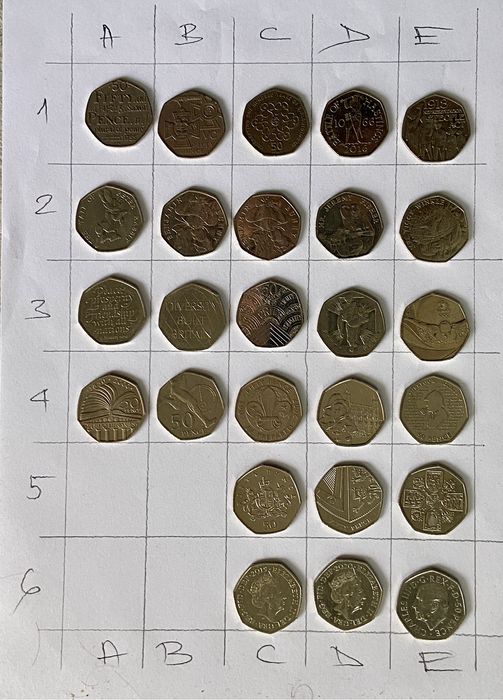 Продавам английски съвременни монети.