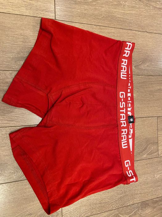 G-Star Raw оригинален боксер , черни и червени, размер: L