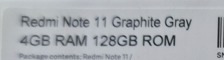 Redmi Note 11, în stare foarte bună, cutie,încărcător, husă, folie ecr