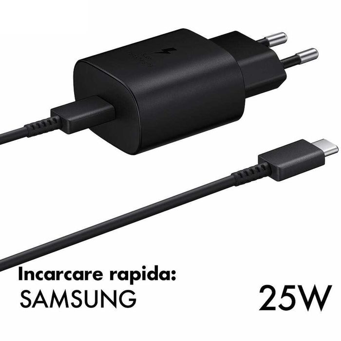 Incarcator auto +retea premium 25W 5A fast charge Galaxy S25 Ultra S24