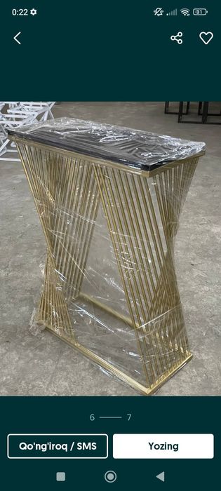 Стол стул ва бошка меллар тахлайми