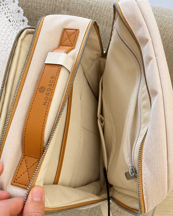 Nordace Siena Backpack rucsac laptop travel bej crem