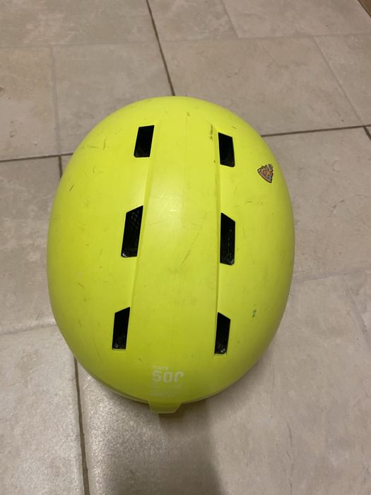 Детска ски каска h-kid 500, яркожълта декатлон