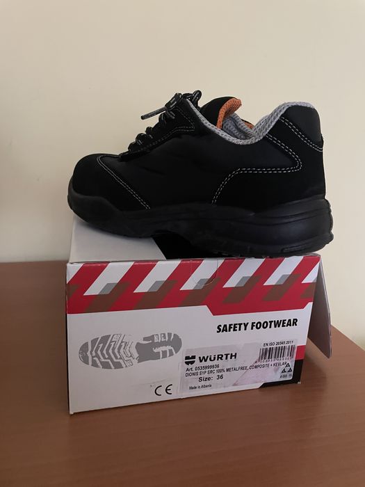 Работни обувки Wurth, с метално бомбе, размер 37