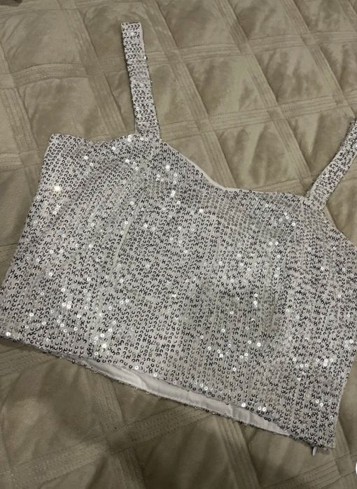 Топ блестящий женский
