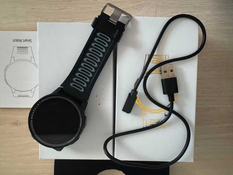 Smartwatch sport Android/iPhone — cu puls, notificări, FitPro, nou