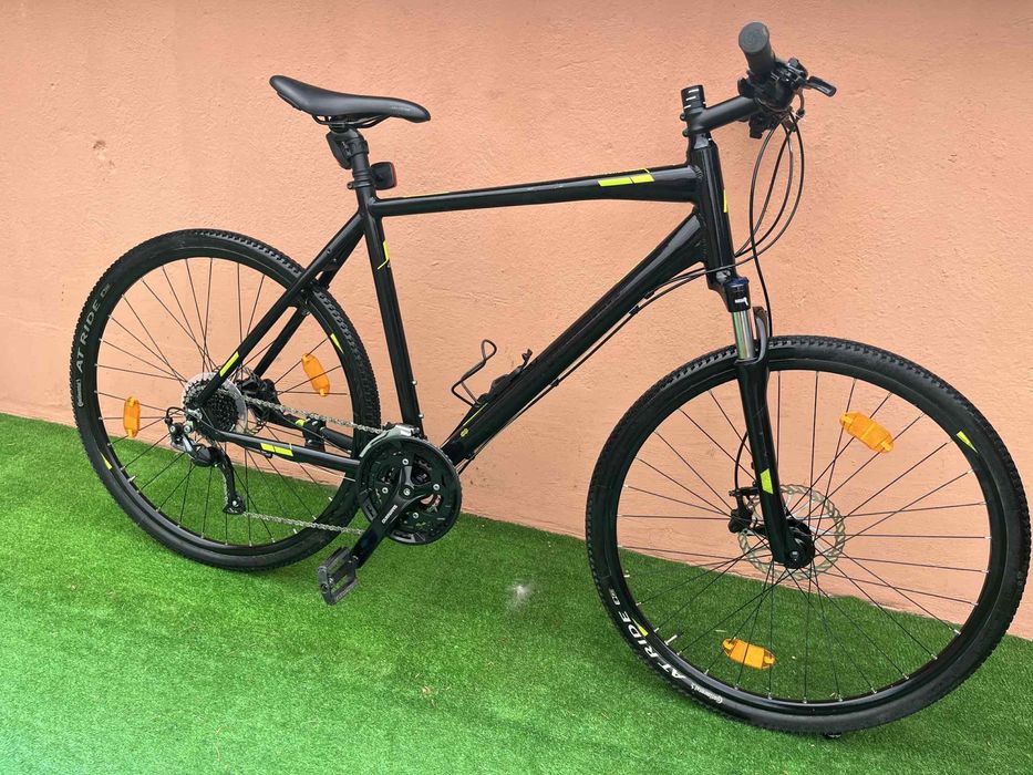 Като Нов Алуминиев Хидравличен Велосипед  RIVERSIDER 28цола 9х3