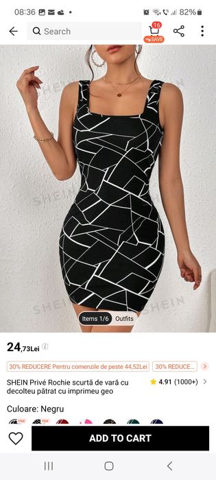 Rochite Noi Marca Shein