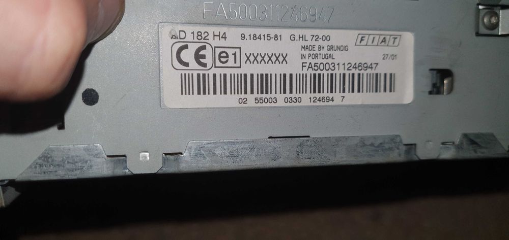 Оригинално CD AD182H4 AUX за FIAT Bravo/Brava/Marea/Браво/Брава/Мареа