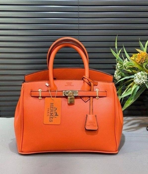 Geanta damă, diverse nuanțe, model Birkin,France, saculet, etichetă
