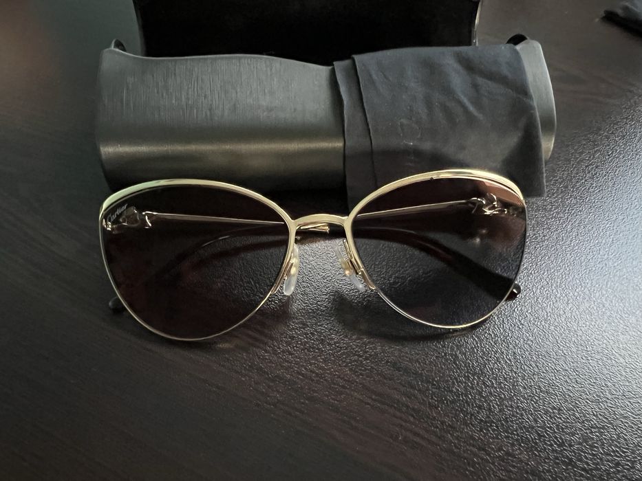 Слънчеви очила Cartier - Butterfly - Golden Panthère de Cartier