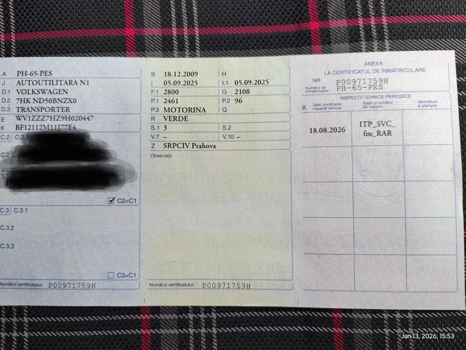 VW T5 army autoutilitar