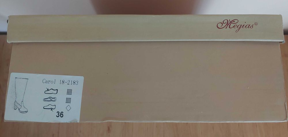 Нови дамски топли ботуши с ток и платформа, № 36, стелка 23,5 см.