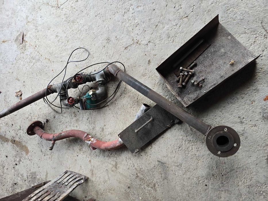 Парно котле на дърва със помпа