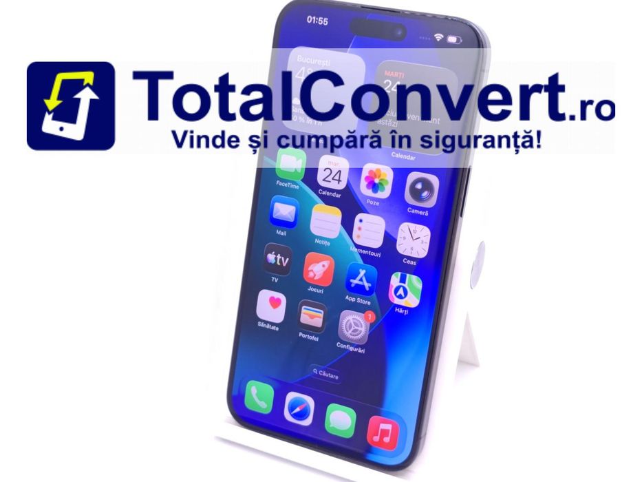 Apple iPhone 15 Pro Max 256GB Black, Garantie 24 luni | #D91243