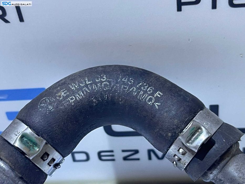 Furtun Conducta Teava Alimentare Tur Ungere Ulei Turbo Turbina Turbosuflanta Audi A4 B8 2.0 TDI CAGA CAGB CAGC CAHA CAHB CMEA 2008 - 2015 Cod 03L145736F [D0042]