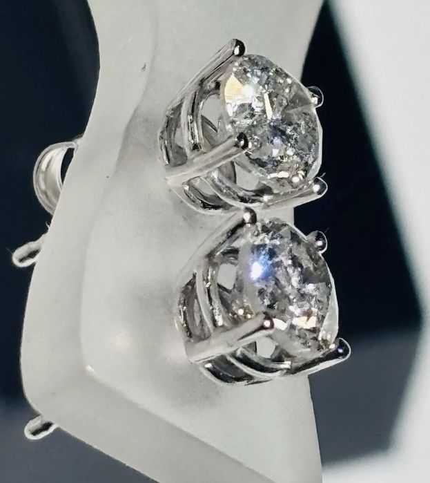 Серьги гвоздики бриллиантовые