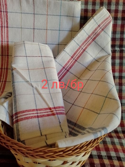 Памучни покривки за маса различни размери и кухненски кърпи