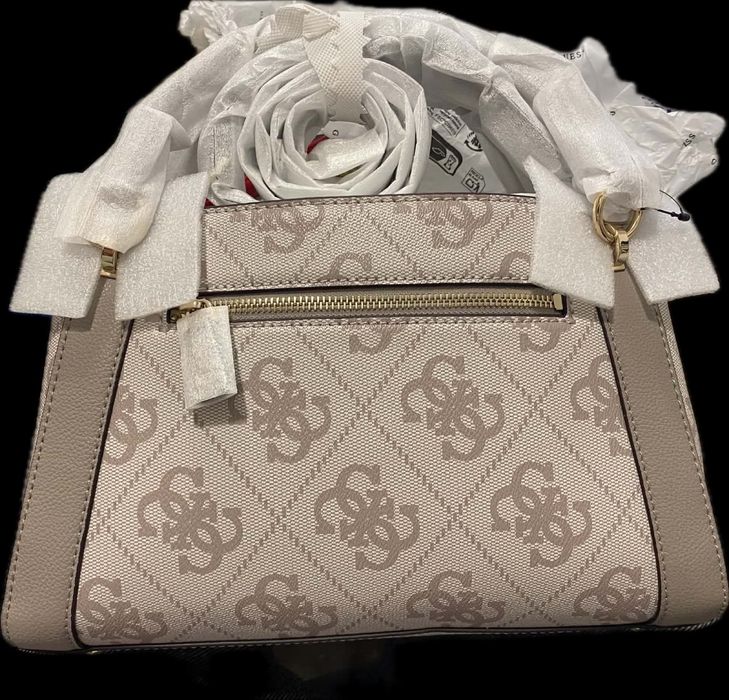 Чанта Guess Karnilla Logo - Dark Taupe