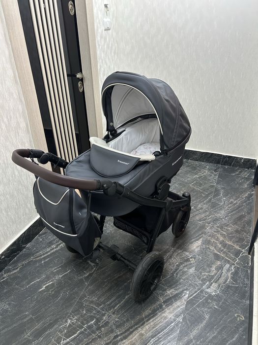 Krausman Rider Soft Grey 3 in 1 + Scoică ADAC – Stare Foarte Bună