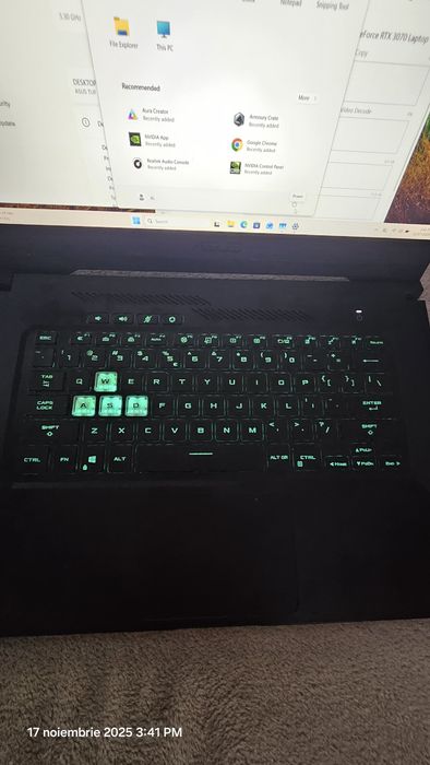 Laptop Gaming Asus Tuf i7 11370h rtx 3070