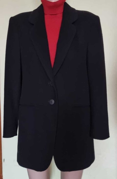 Sacou negru, croi clasic, lana 80%, marimea 40 DE (42 romanesc)