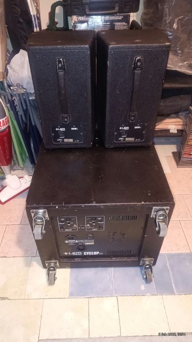 Sistem profesional Lem Cyclop  subwoofer activ+2 sateliți pasivi!