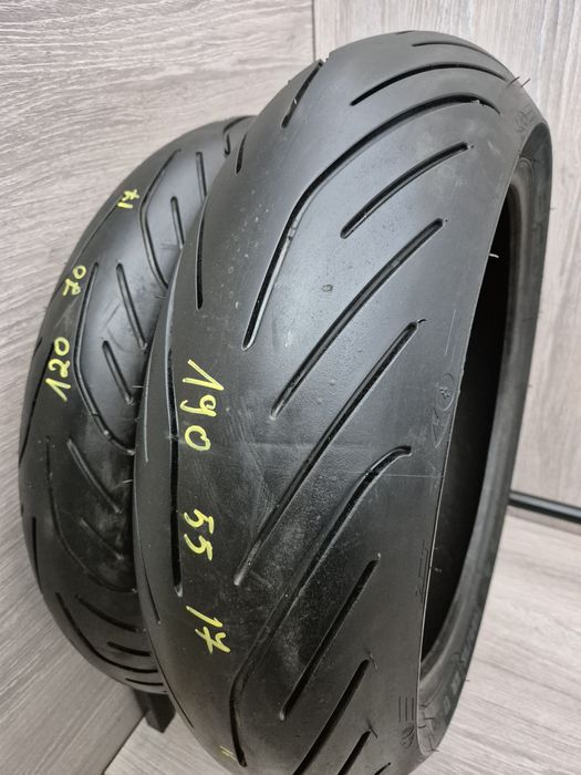 Set anvelope moto 120 70 17 cu 190 55 17 Michelin pilot power 3