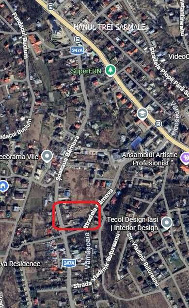 110 EURO/MP Teren de vanzare aprox. 3500MP Hanul Trei Sarmale