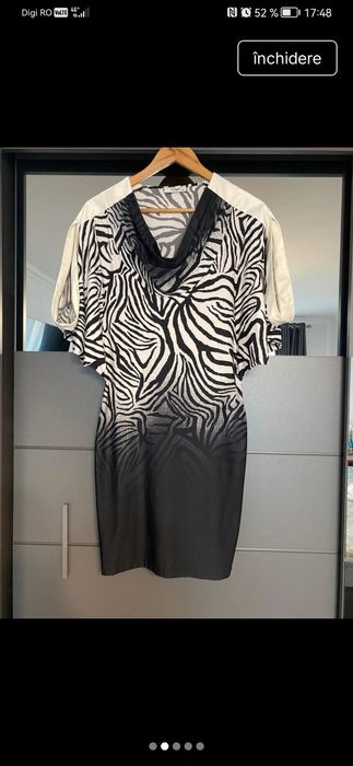 Rochie scurtă imprimeu animal print
