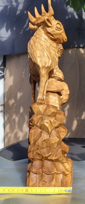 Sculptura din  lemn sf.Hubert