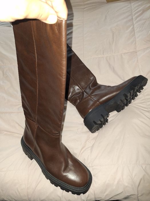 Cizme piele-ZARA-mas 37-noi